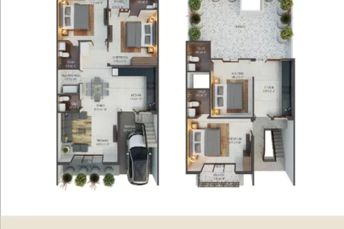 shagun prime 3 bhk villa floor plan